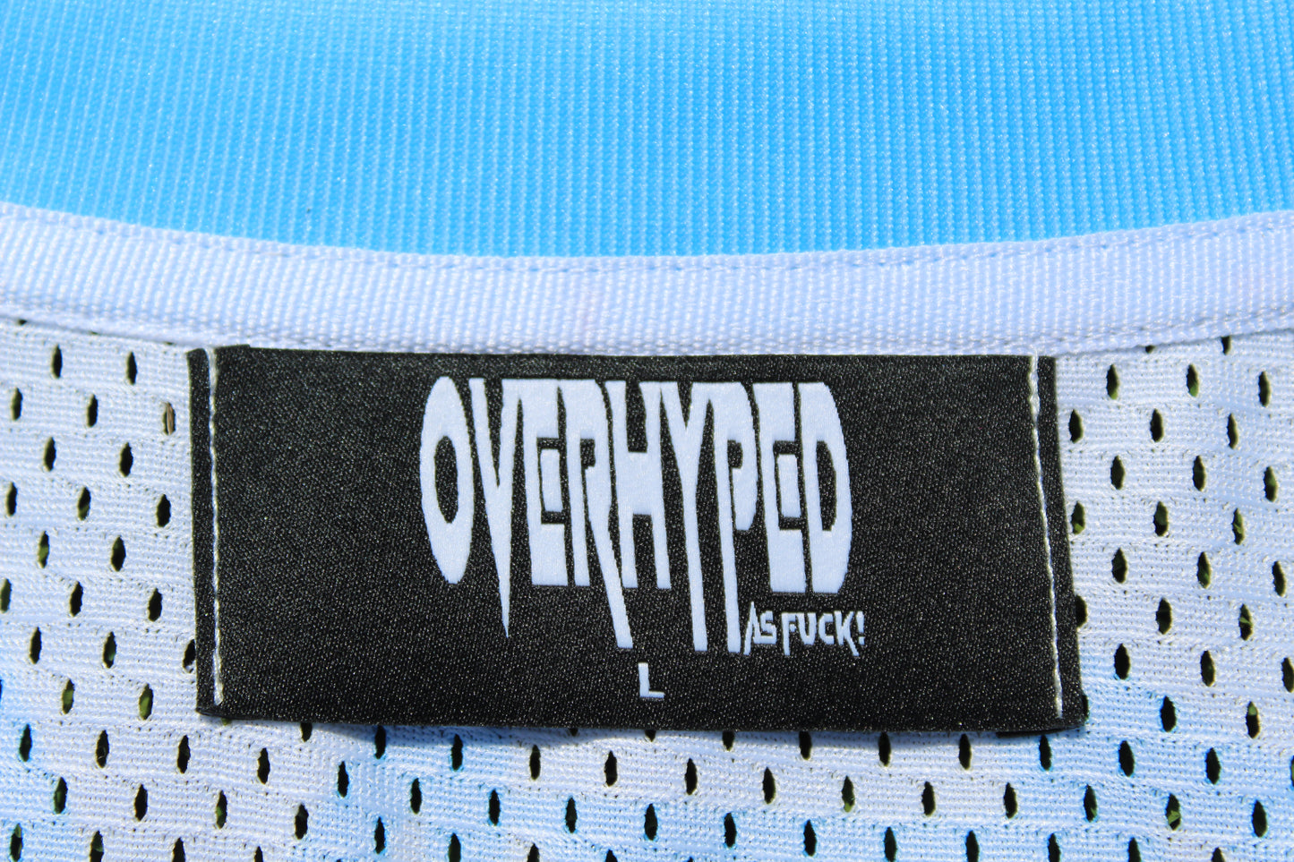 Overhyped Mesh Jersey - Cream/Baby Blue