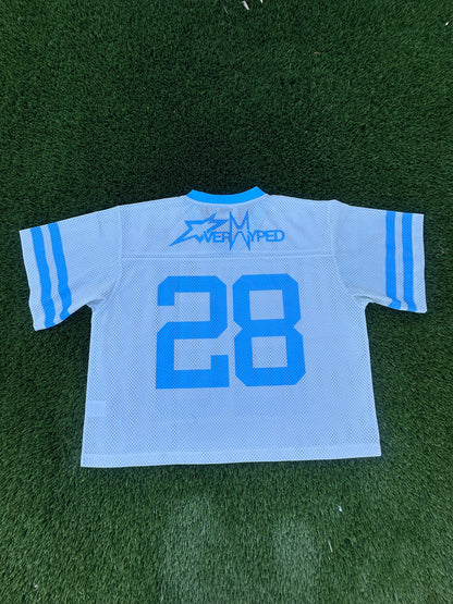 Overhyped Mesh Jersey - Cream/Baby Blue