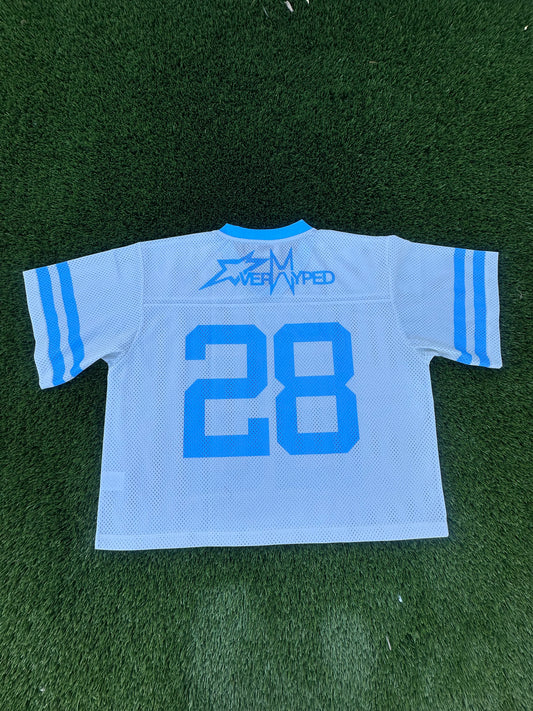 Overhyped Mesh Jersey - Cream/Baby Blue