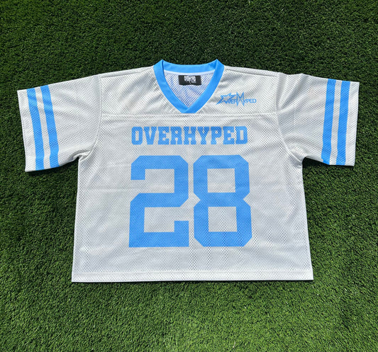 Overhyped Mesh Jersey - Cream/Baby Blue